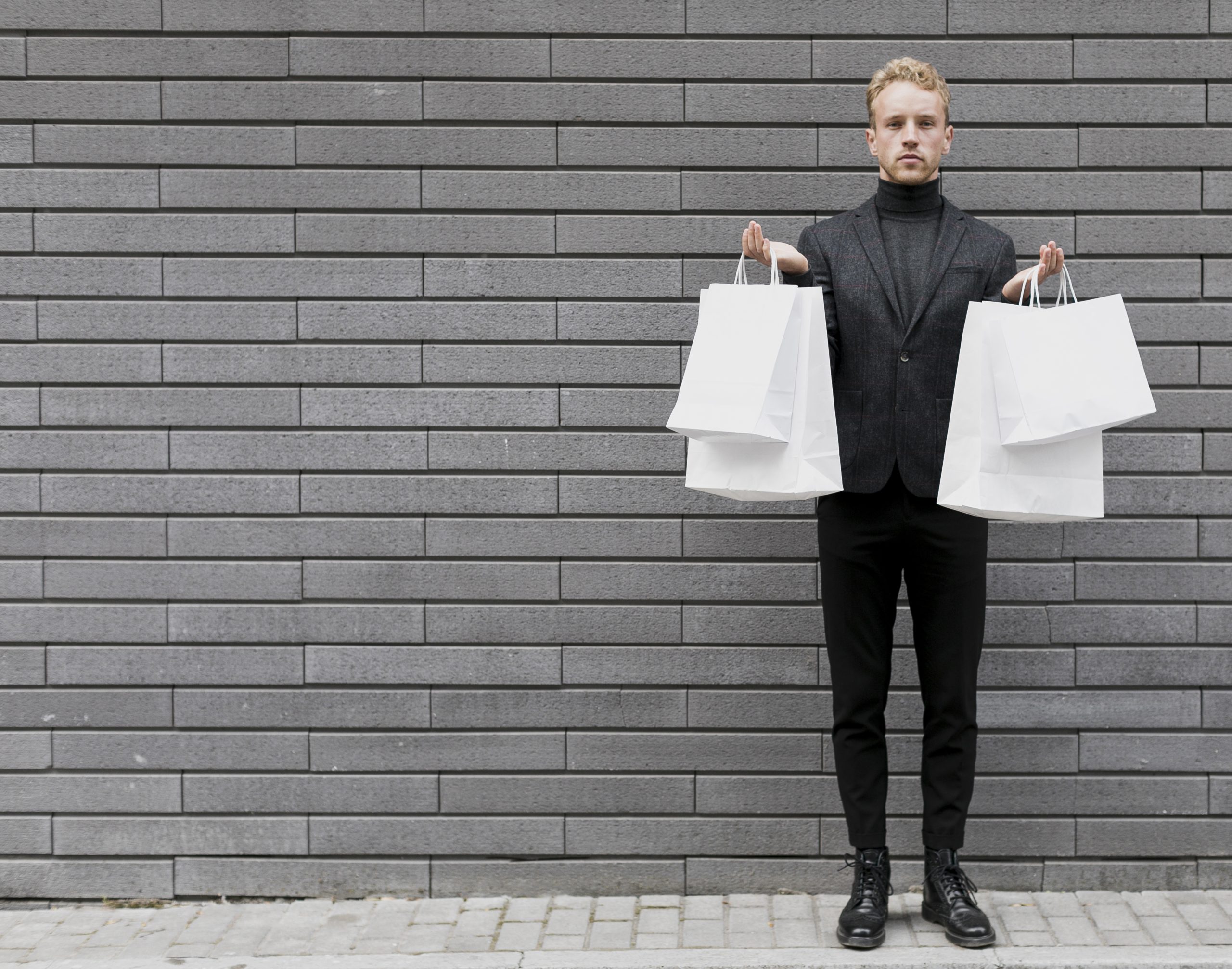 stylish-man-black-with-white-shopping-bags